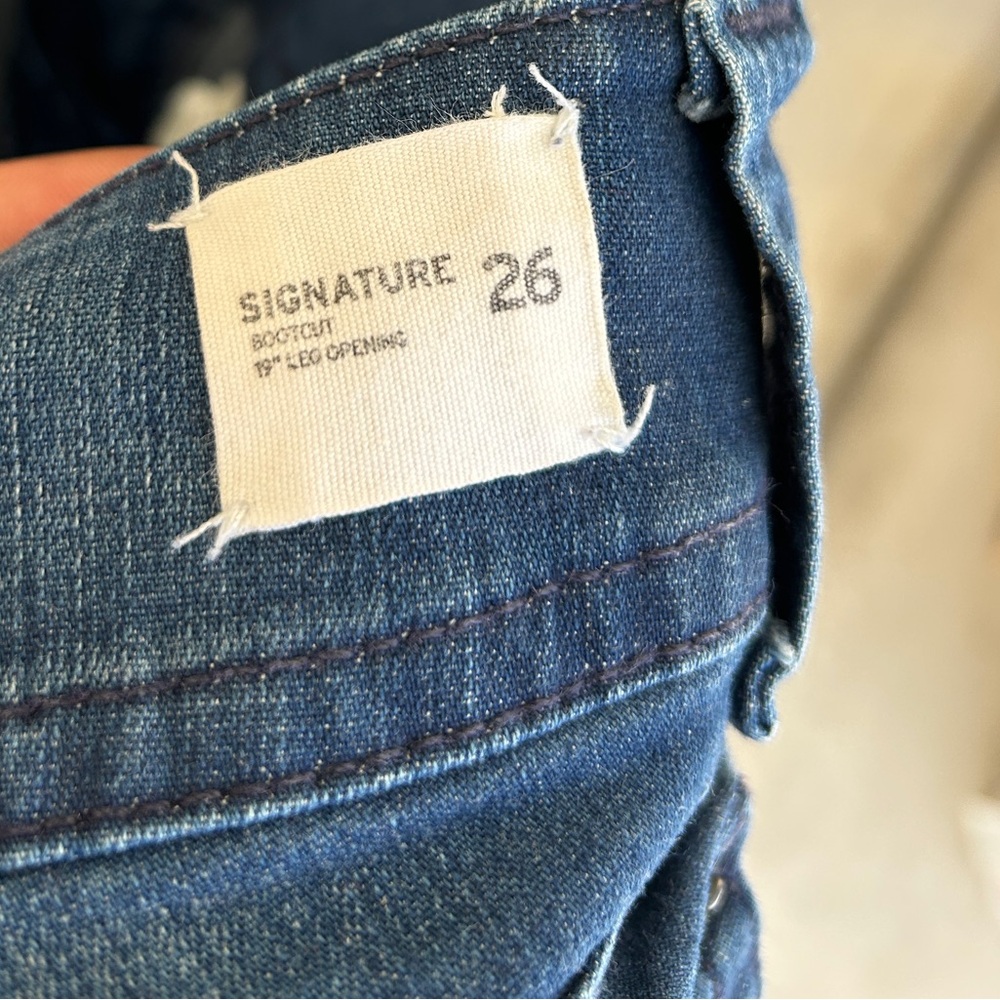 Hudson Signature Bootcut Women's Blue Jeans Size 26 - Picture 8 of 10
